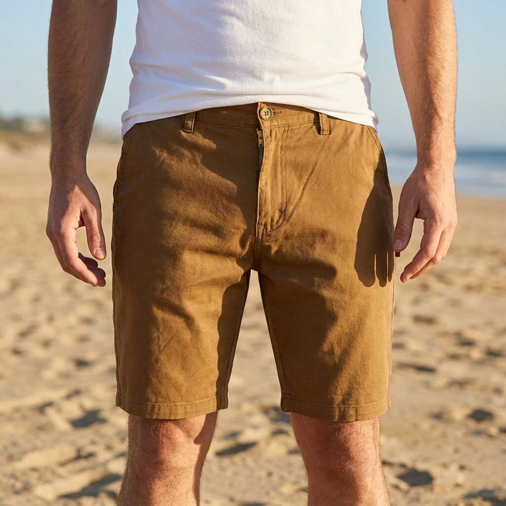 Depart Short Chino Marron Homme Élégant