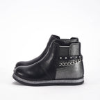 Chicco Bottines Noires avec Détails Argentés Fille