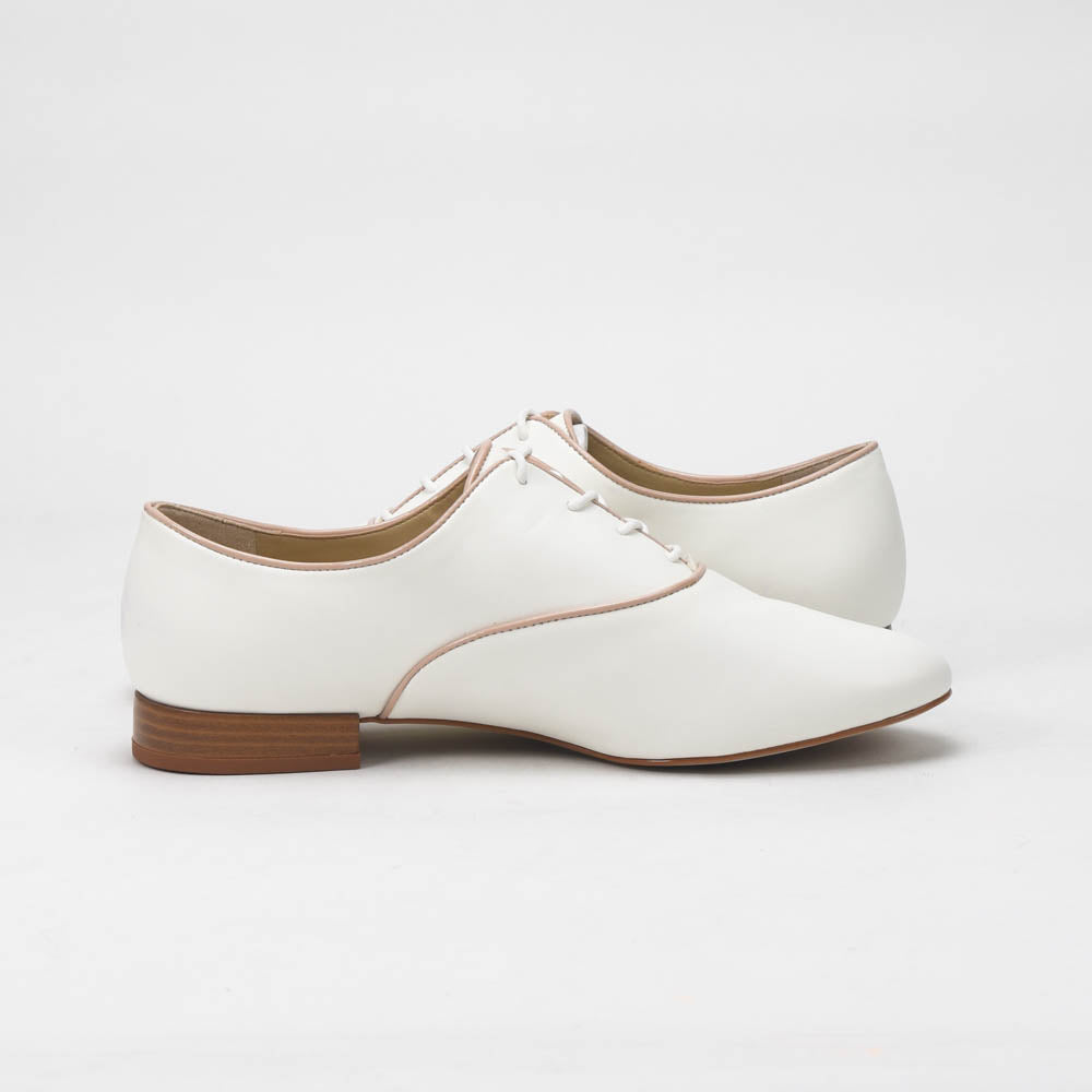 André Chaussures Richelieu Élégantes Blanc Femme
