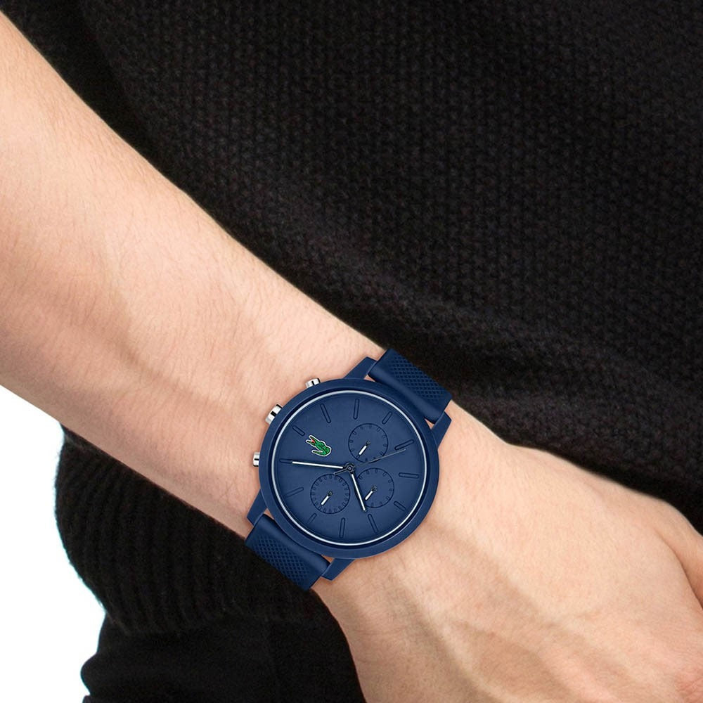 Montre Lacoste Chrono Bracelet Silicone Bleu Homme