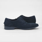 André Chaussures Richelieu Daim Bleu Élégant Homme