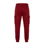 DEPART Pantalon Jogging Cargo Slim Bordeaux Homme