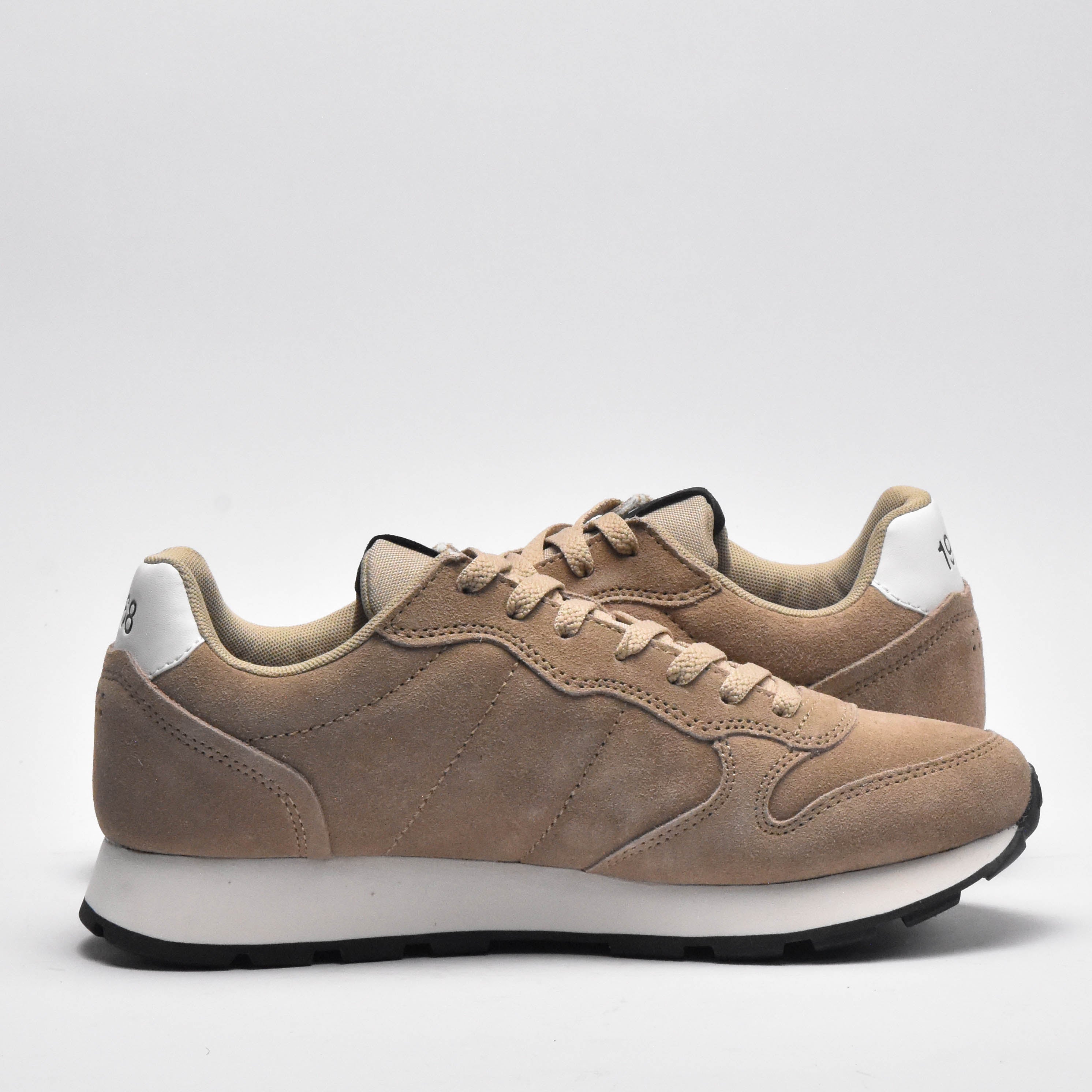 SUN68 Baskets Tom Suede Confortables Beige Homme