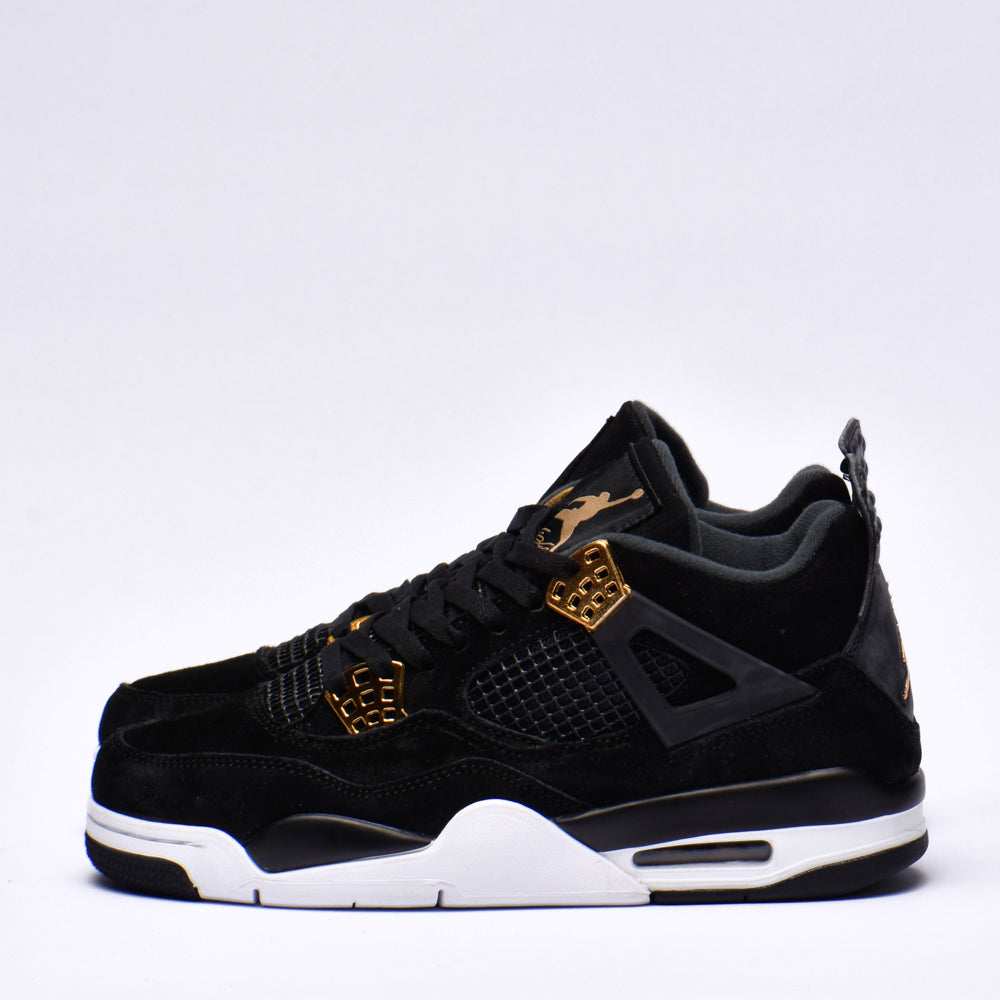 Nike Air Jordan 4 Retro Royalty Sneakers Suede Noir Homme