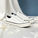 André Baskets Basses Toile Blanc Homme