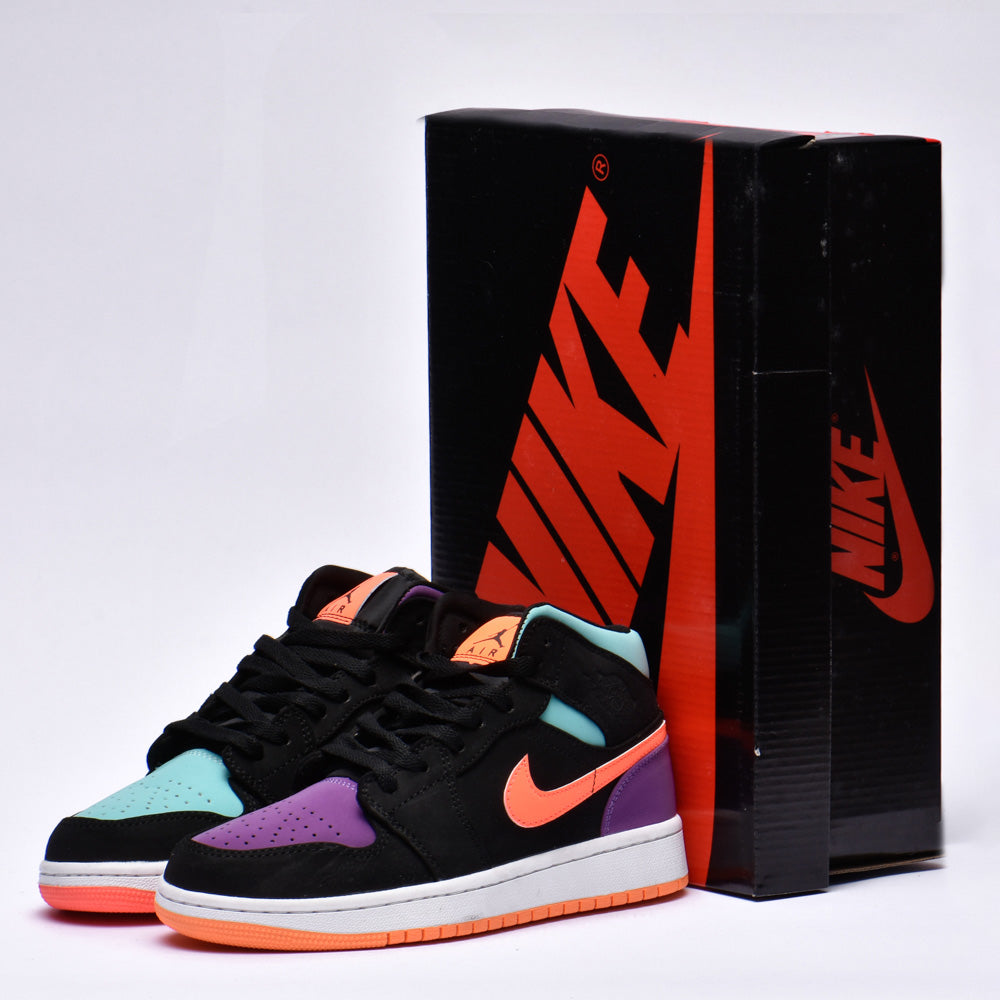 Nike Air Jordan 1 Mid Sneakers Multicolores Homme