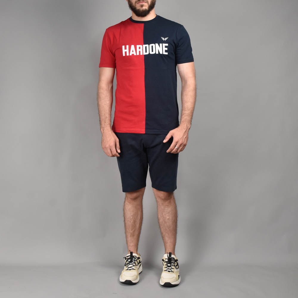 Hardone Ensemble T-shirt et Short Bicolore Homme