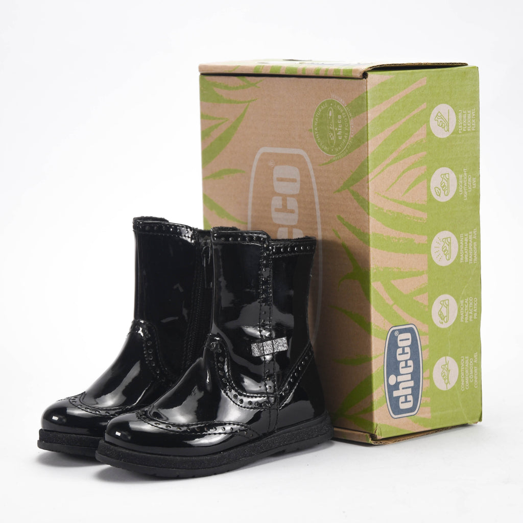 Chicco Bottines Vernies Noires Flex Zone Fille