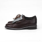 André Chaussures Richelieu Cuir Marron à Franges Femme