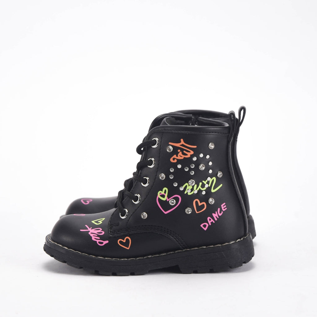 Chicco Bottines à Cœurs et Strass pour Fille