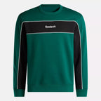 Reebok Sweatshirt Colorblock Vert et Noir Homme