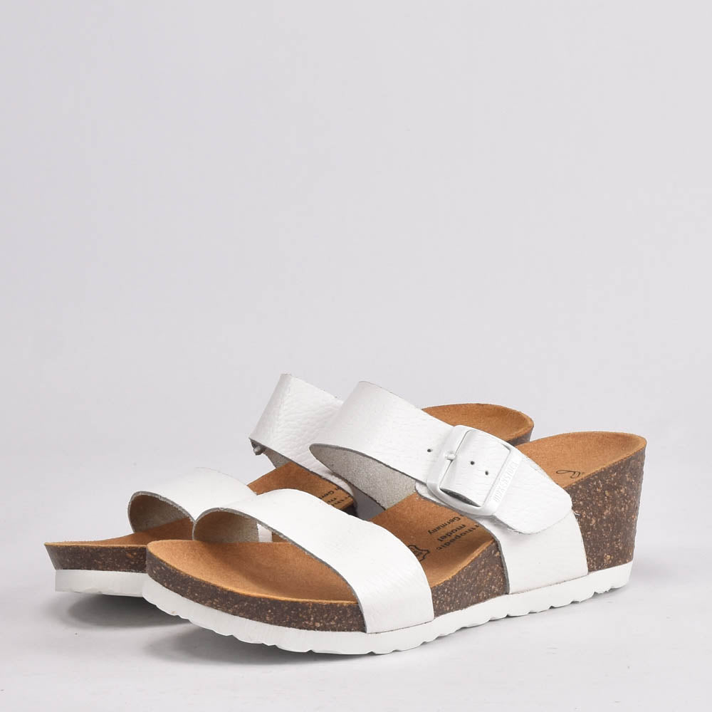 BIRK CUIR BLANC GRAIN﻿ 2