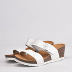 BIRK CUIR BLANC GRAIN﻿ 2