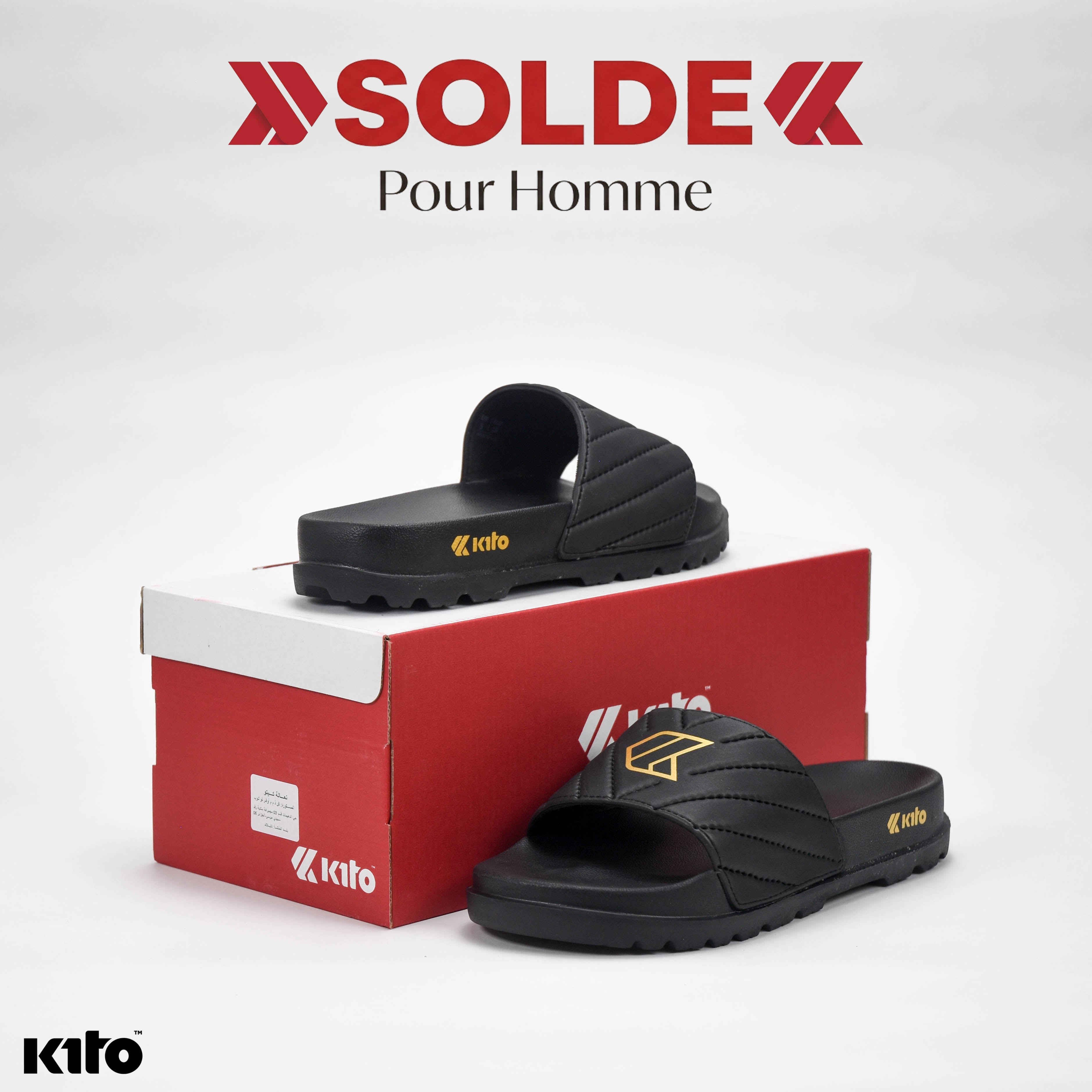 Kito Claquettes Matelassées Confortables Homme