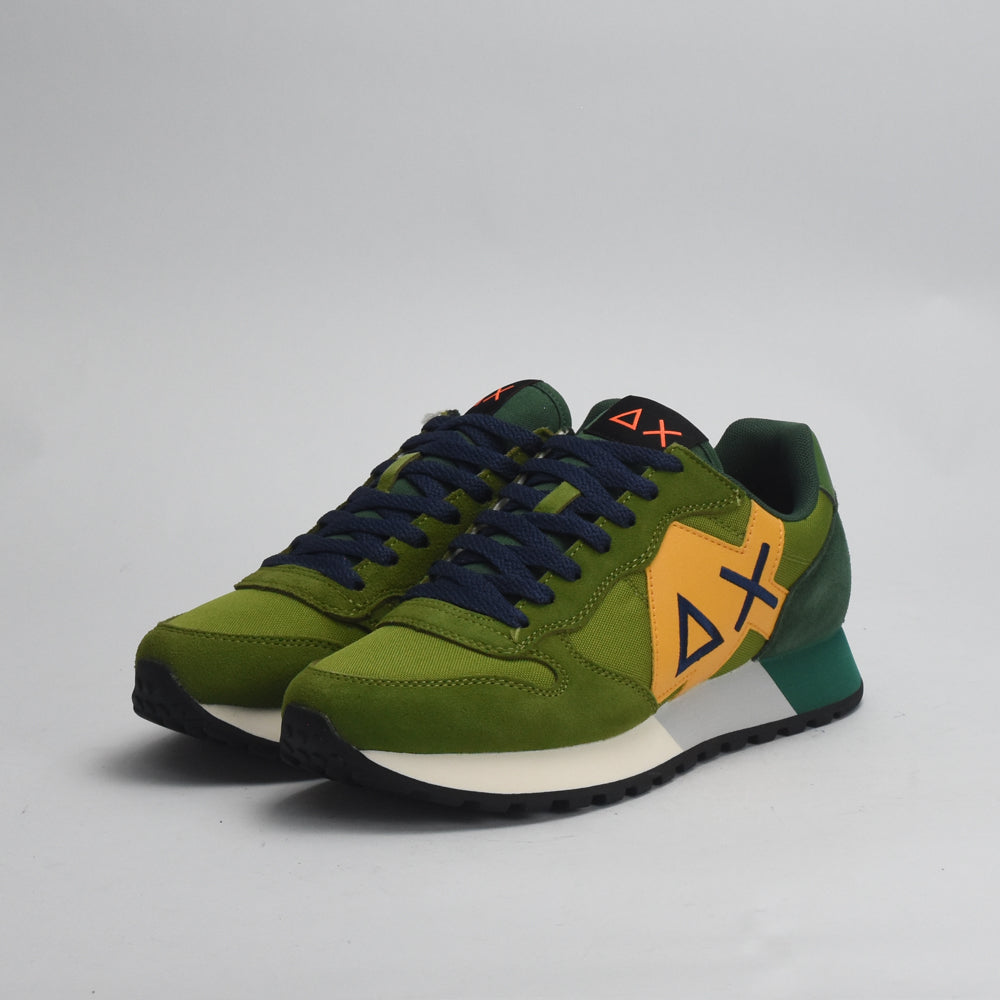 SUN68 Sneakers Jaki Solid en Daim et Textile Homme