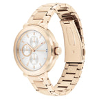 Tommy Hilfiger Montre Élégante Dorée Rose Femme