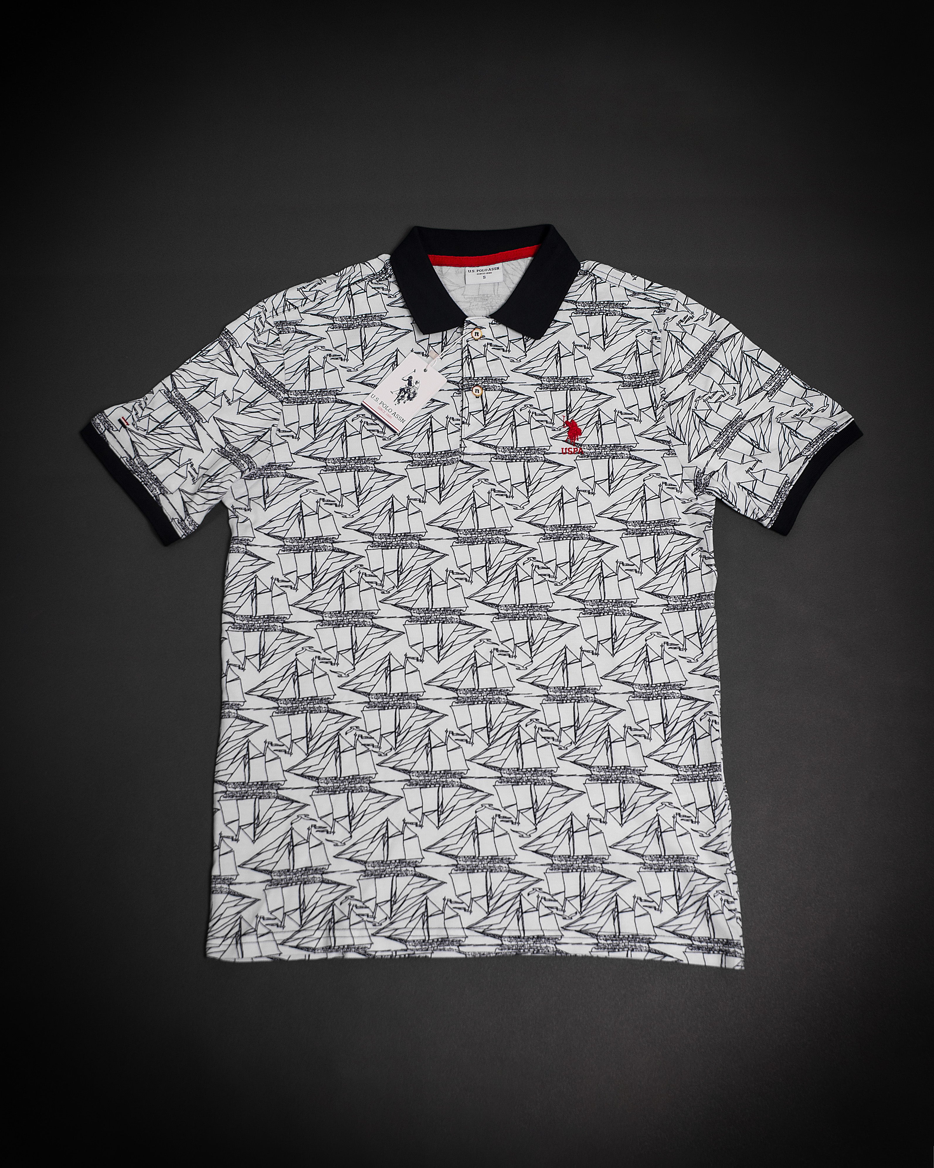 Kimland Polo Homme Col Contrasté Élégant