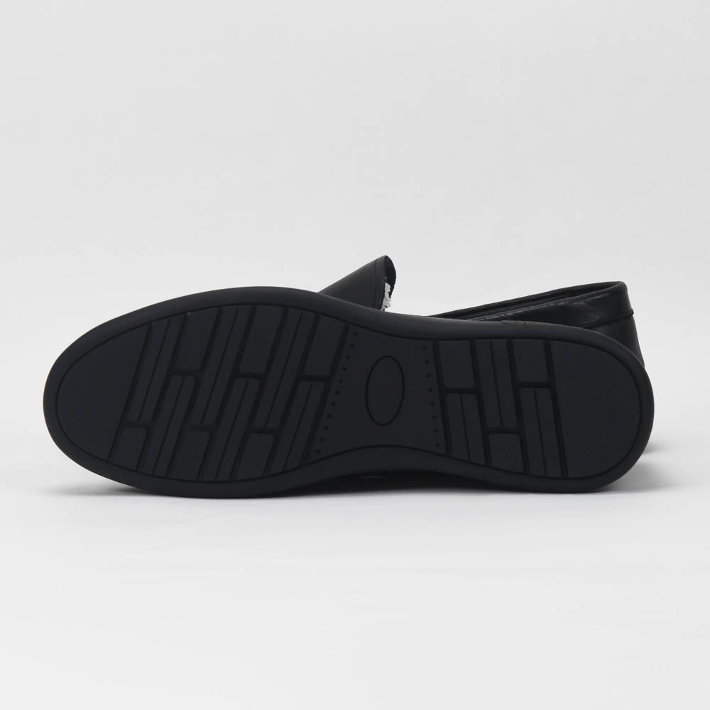 Septwolves Mocassins Cuir Noir Élégants Homme