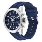 Tommy Hilfiger Montre Chronographe Cadran Bleu Homme