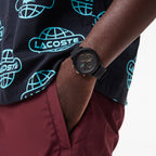 Lacoste Montre Chronographe Bracelet Silicone Élégante Homme