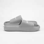 Champion Claquettes Logo Gris Confortables Unisexe