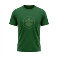 Kimland T-shirt Homme Vert à Motif Feuille