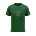 Kimland T-shirt Homme Vert à Motif Feuille