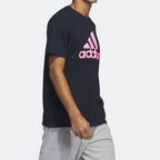 Adidas T-shirt Sportswear Logo Graphique Rose Homme
