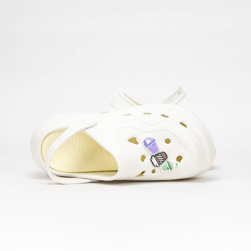 Peak Sabots Plateforme Confortables Blanc Femme
