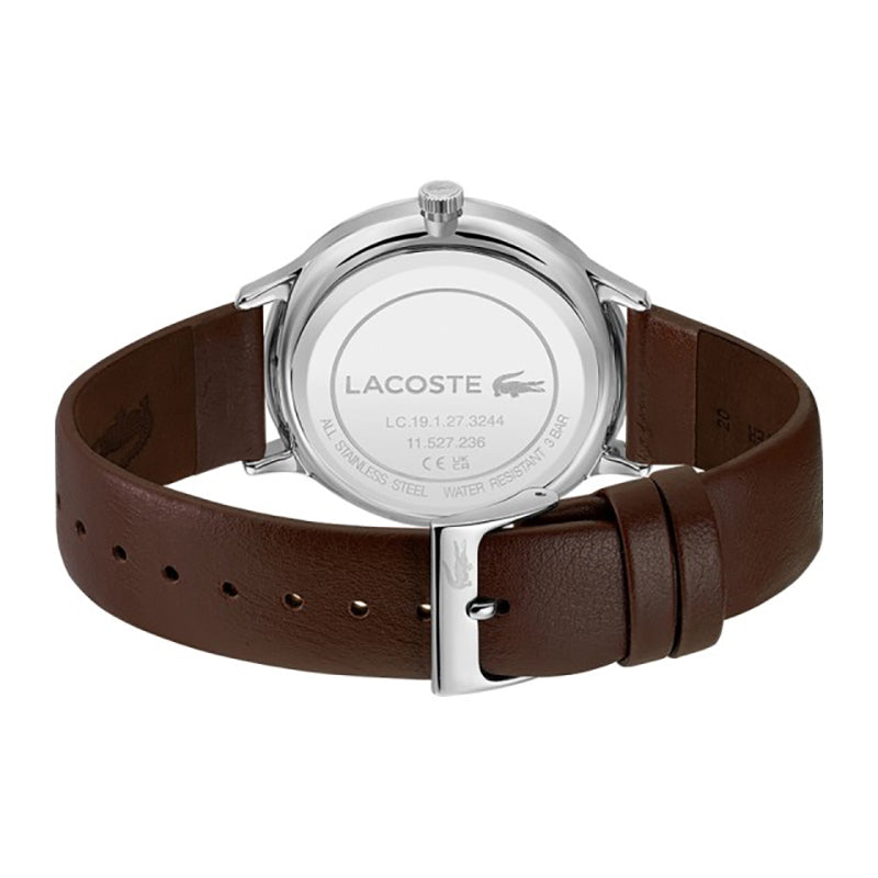 Lacoste Montre Bracelet Cuir Élégante Homme
