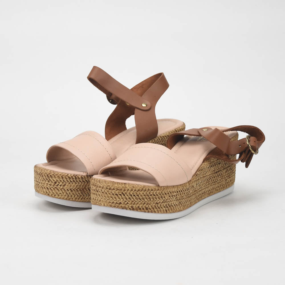André Sandales Compensées Style Espadrille Femme