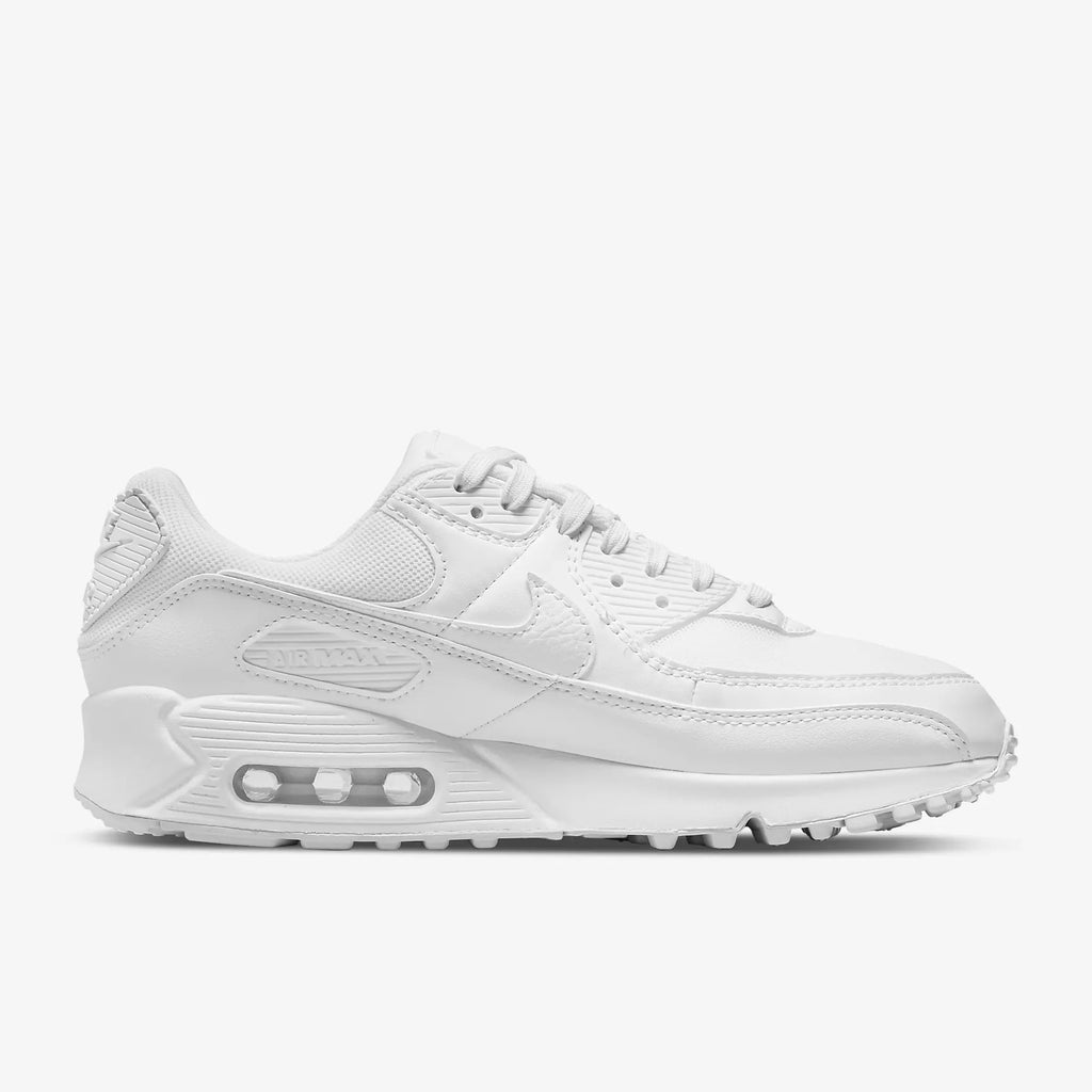 Nike Air Max 90 Baskets en Cuir Blanc Confortables