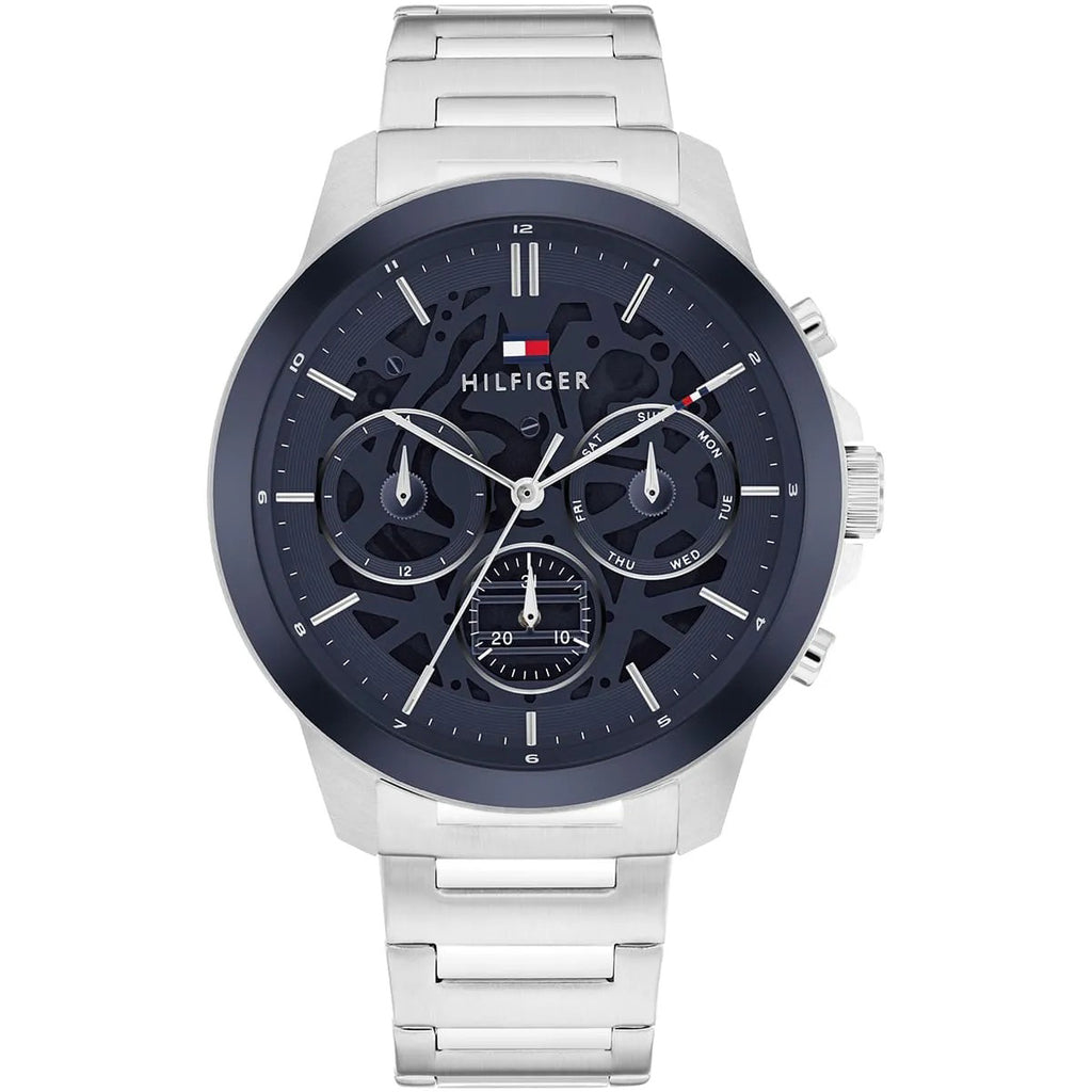 Tommy Hilfiger Montre Chronographe Cadran Bleu Homme
