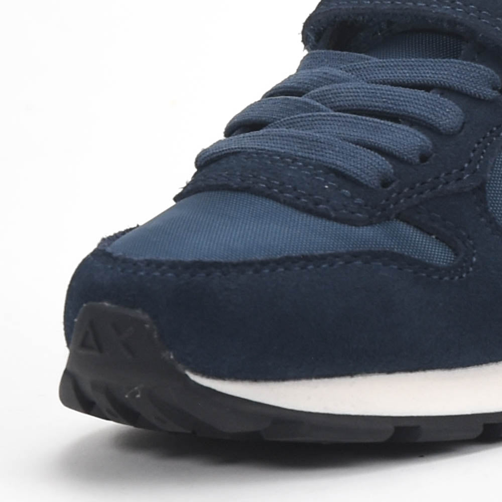SUN68 Sneakers en Daim et Textile à Scratch pour Enfant