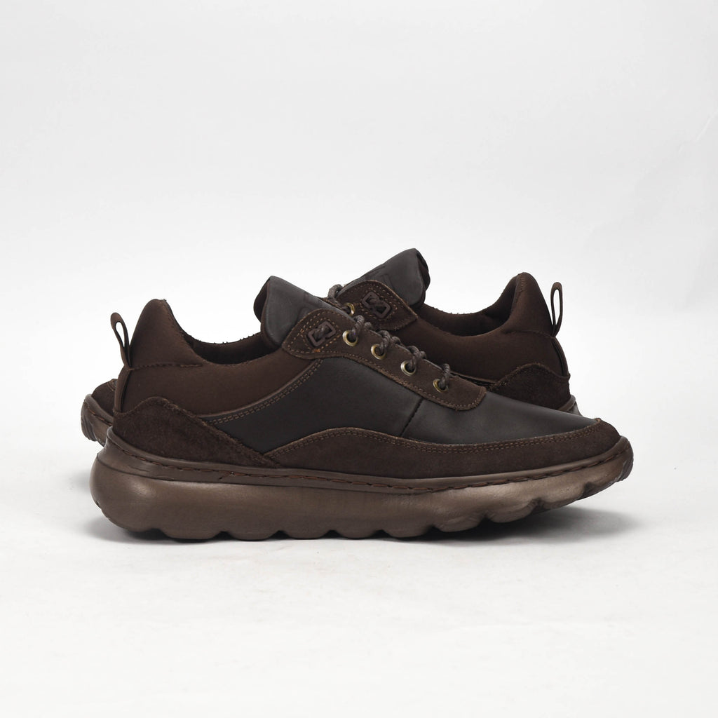 Real Shoes Baskets Marron Confortables Homme