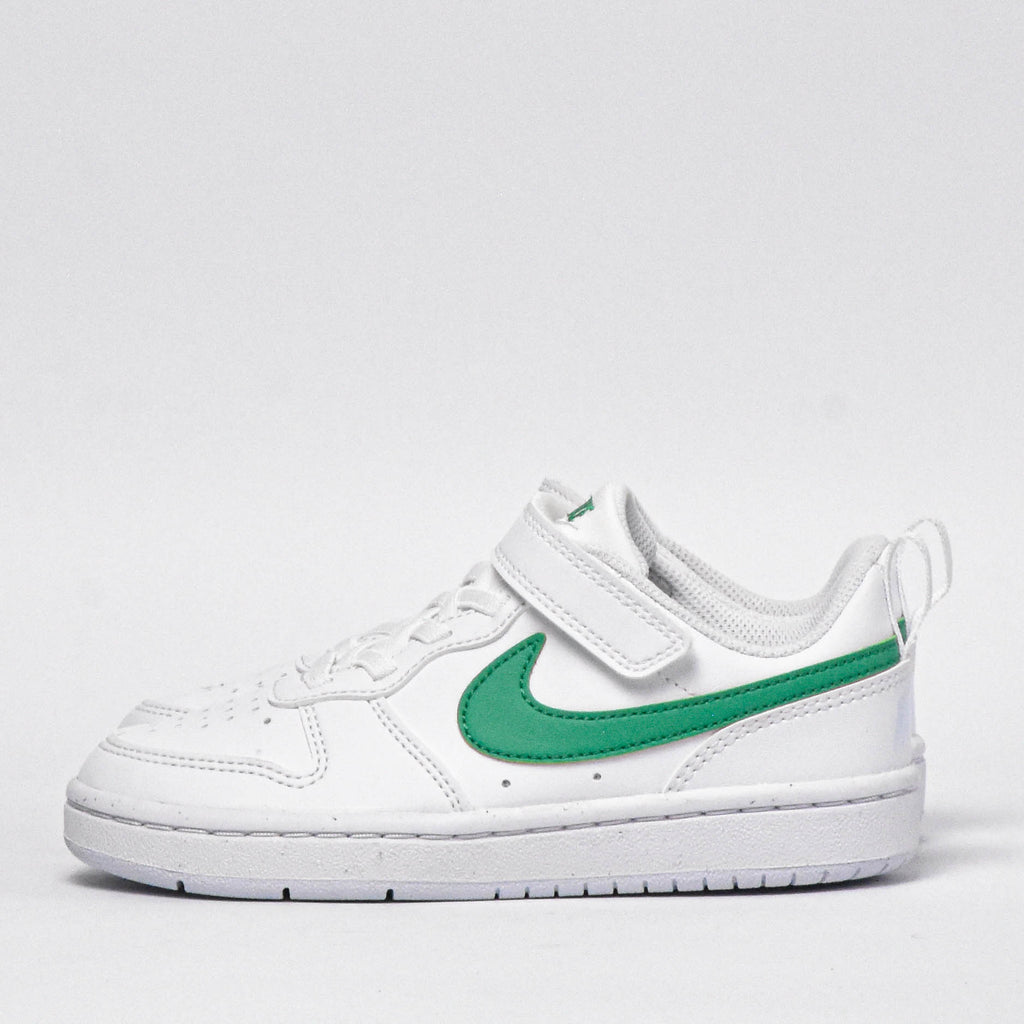 Nike Court Borough Baskets Enfant Confortables Blanc et Vert