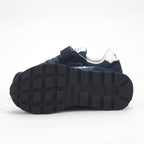 SUN68 Sneakers en Daim et Textile à Scratch pour Enfant