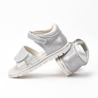Safety Jogger Sandales Argentées Confortables Enfant