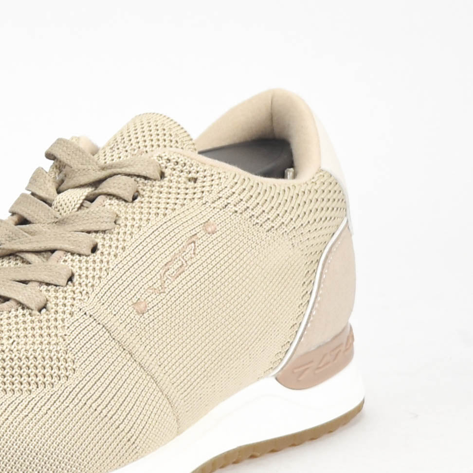 VO7 Sneakers Milan Knit Respirantes Beige Homme