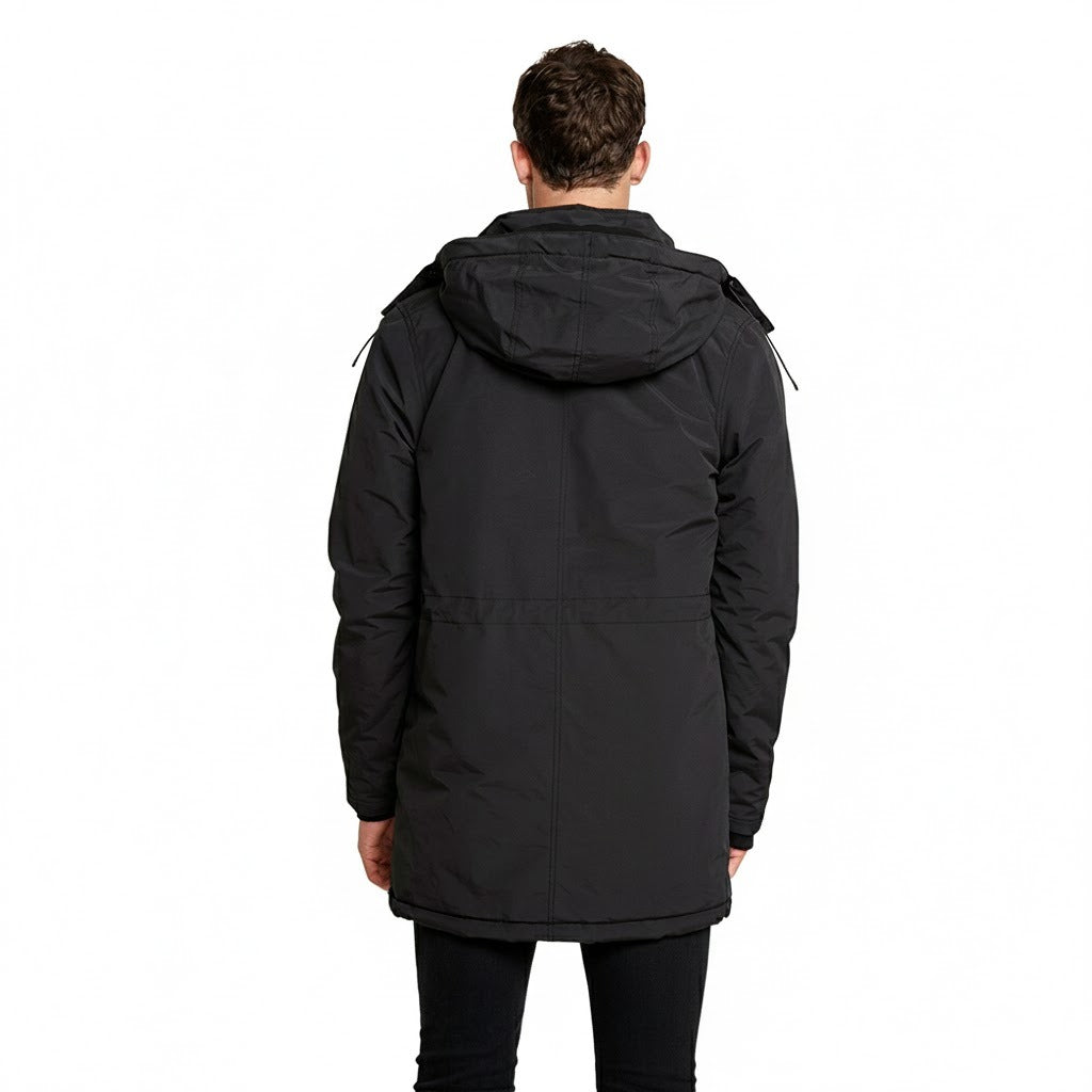 Lyle & Scott Parka d'Hiver à Capuche Fourrure Homme