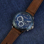 Tommy Hilfiger Montre Chronographe Bracelet Cuir Homme