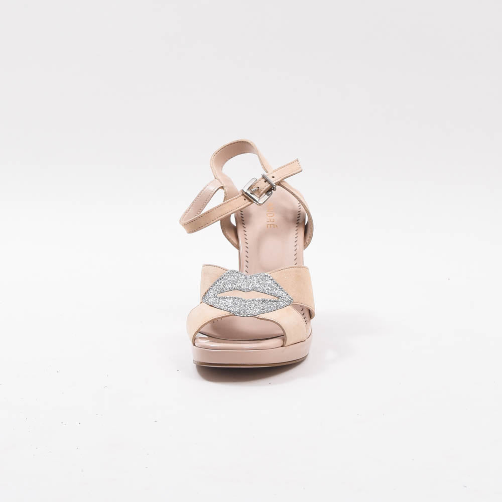 André Sandales à Talons et Détail Pailleté Femme