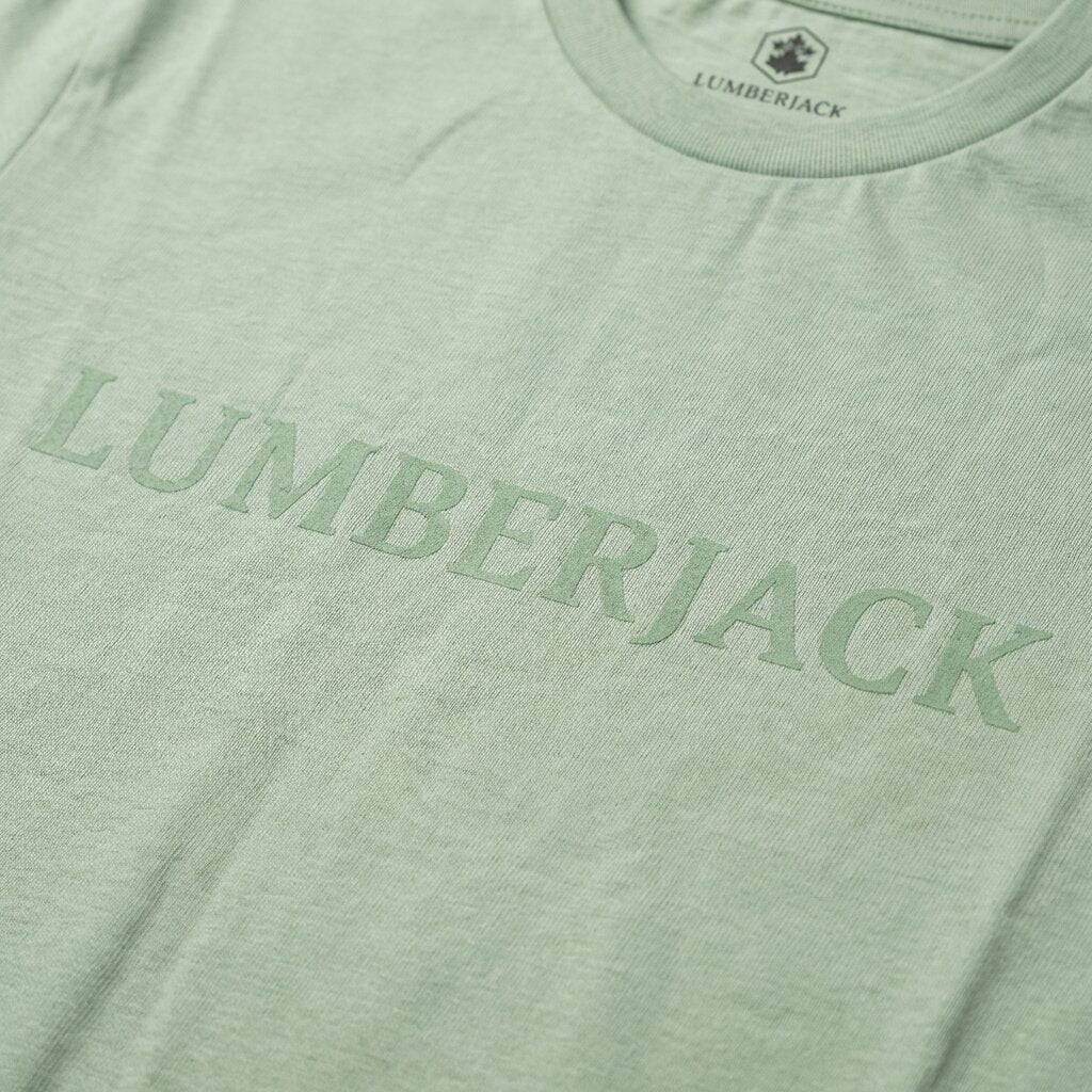 Lumberjack T-shirt Logo Homme Vert Pastel