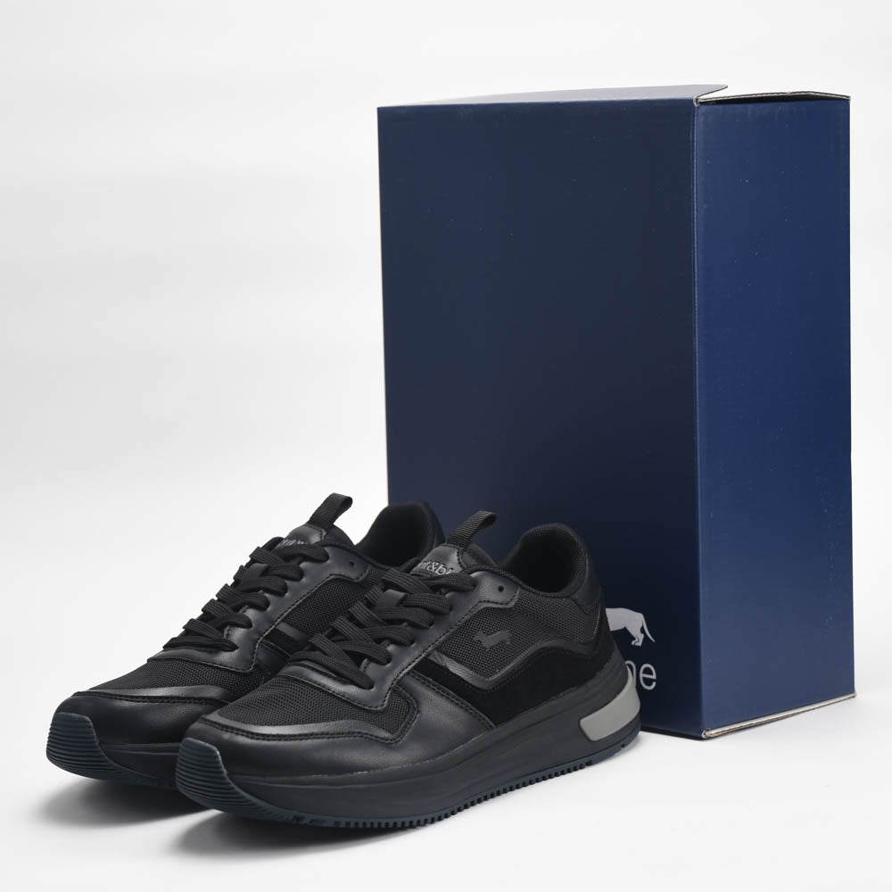 Harmont & Blaine Sneakers Cuir et Textile Noir Homme