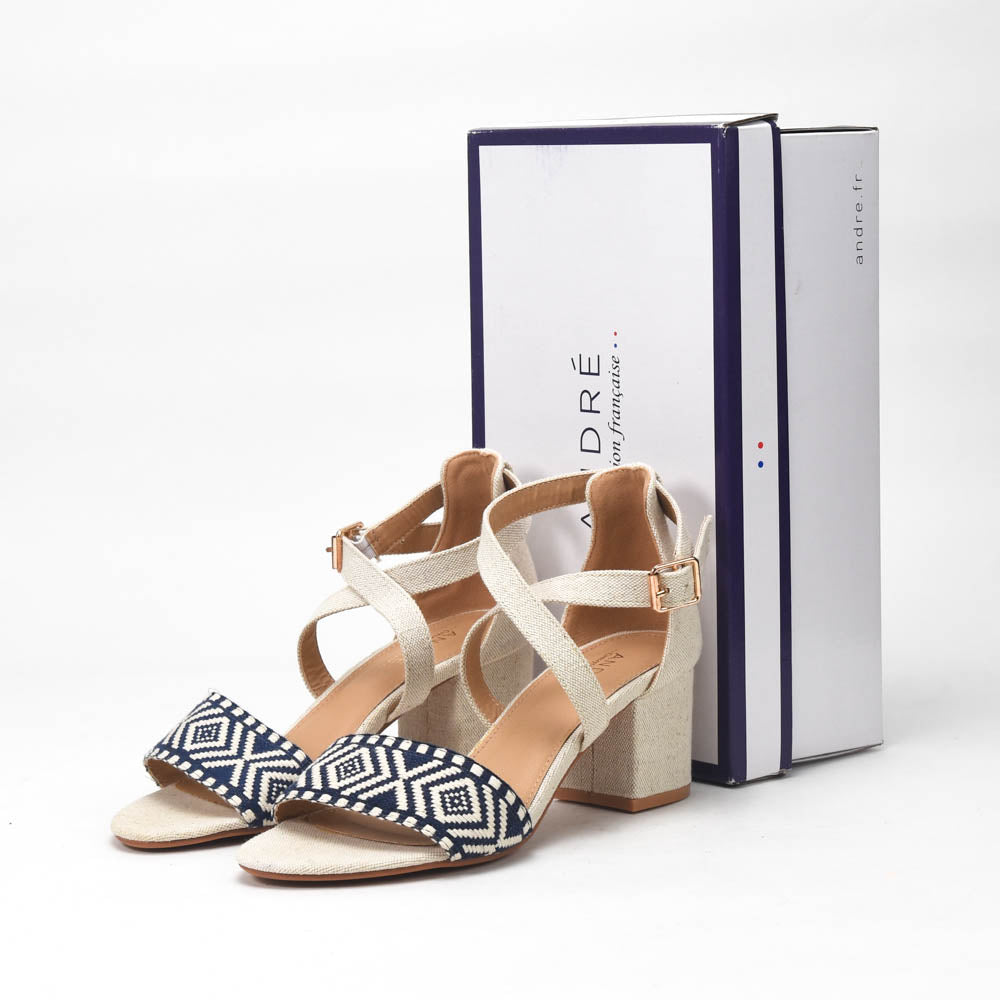 André Sandales à Talons Géométriques Femme