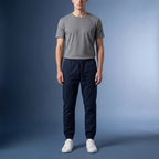 DEPART Pantalon Jogger Slim Bleu Marine Homme