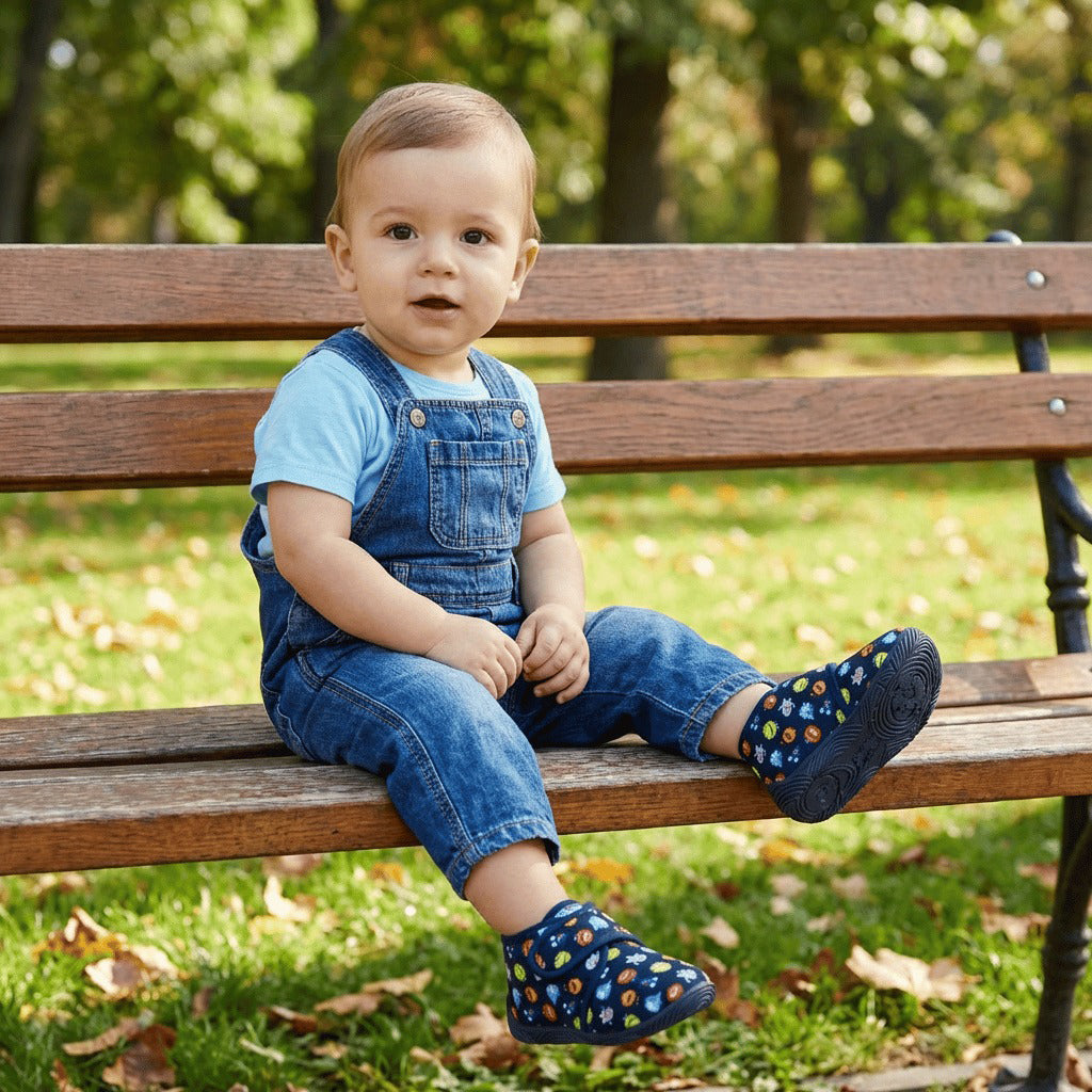 Chicco Chaussons Souples Imprimé Monstres Enfant