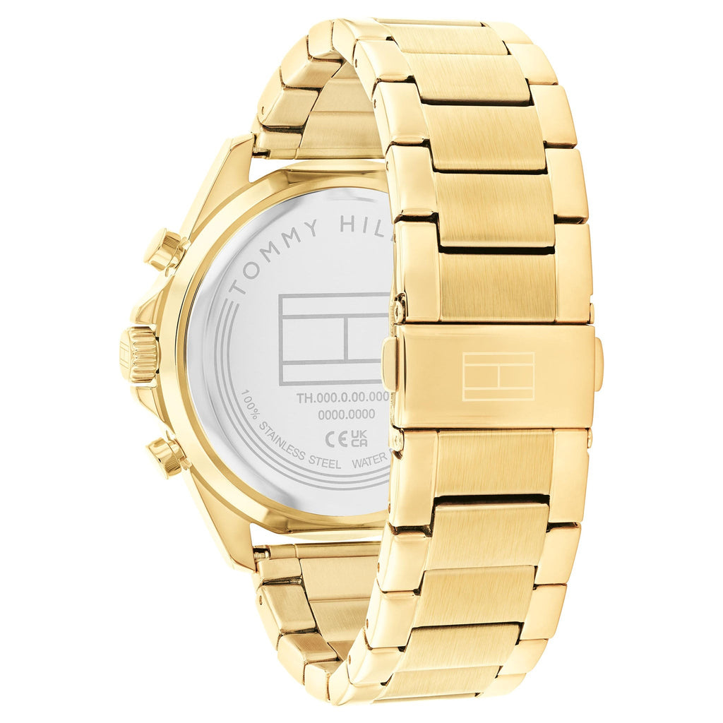 Montre Tommy Hilfiger Chronographe Élégante Dorée Homme