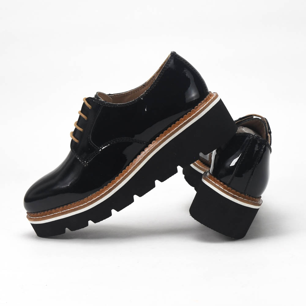 André Derbies Vernies Plateforme Femme