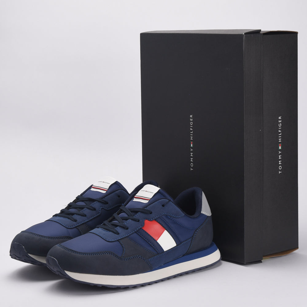 TOMMY HILFIGER FLAG LOW CUT LACE-UP 800-BLUE﻿ 1